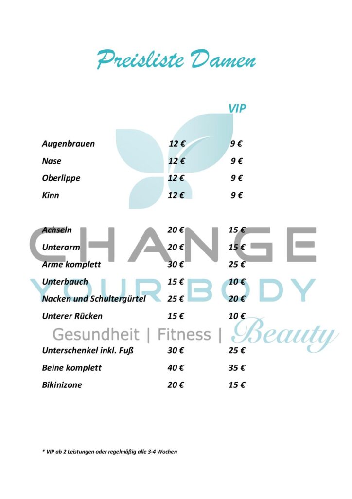Preise Damen